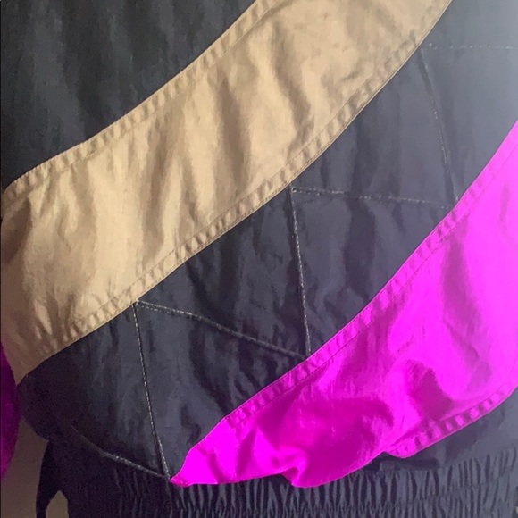 FERA SKI WEAR puffer jacket size 8 black pink snow winter clip - Picture 16 of 16